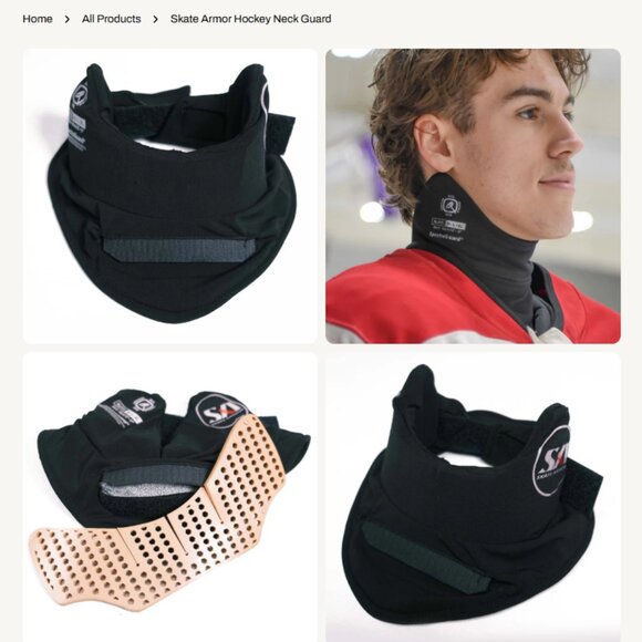 Skate Armor Hockey Neck Guard - NEW (12"-17" neck) - Picture 1 of 8